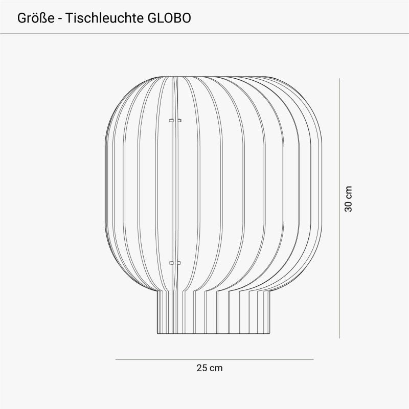 Tischleuchte | Holzlamellen | Warmweißes Licht | Wohnzimmer & Schlafzimmer