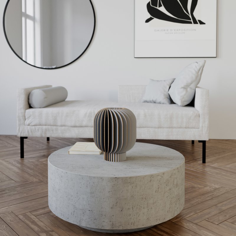 Tischleuchte | Holzlamellen | Warmweißes Licht | Wohnzimmer & Schlafzimmer