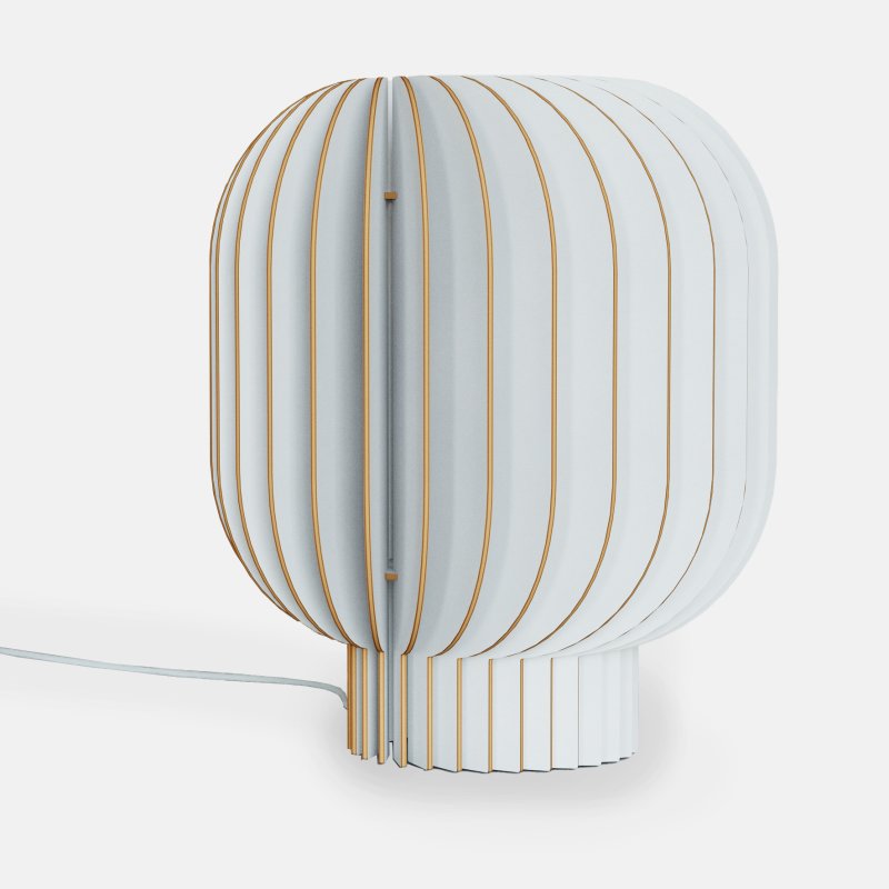 Tischleuchte | Holzlamellen | Warmweißes Licht | Wohnzimmer & Schlafzimmer