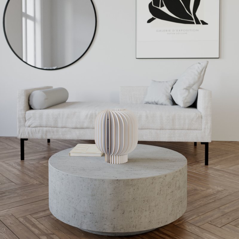 Tischleuchte | Holzlamellen | Warmweißes Licht | Wohnzimmer & Schlafzimmer