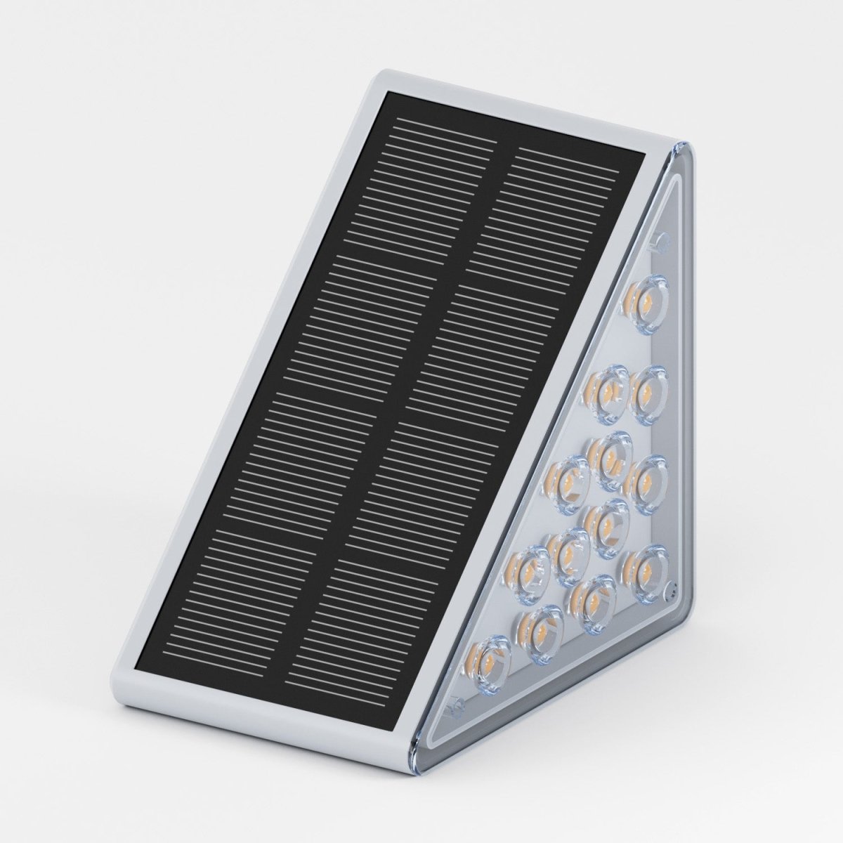 Solar-Stufenleuchte LED | Dreiecksdesign | IP65 Außenleuchte | Treppen & Wege