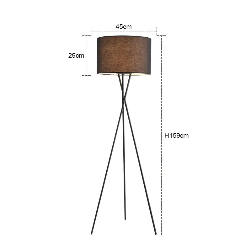 Skandinavische Stehlampe | Mit Fernbedienung | Wohnzimmer & Schlafzimmer