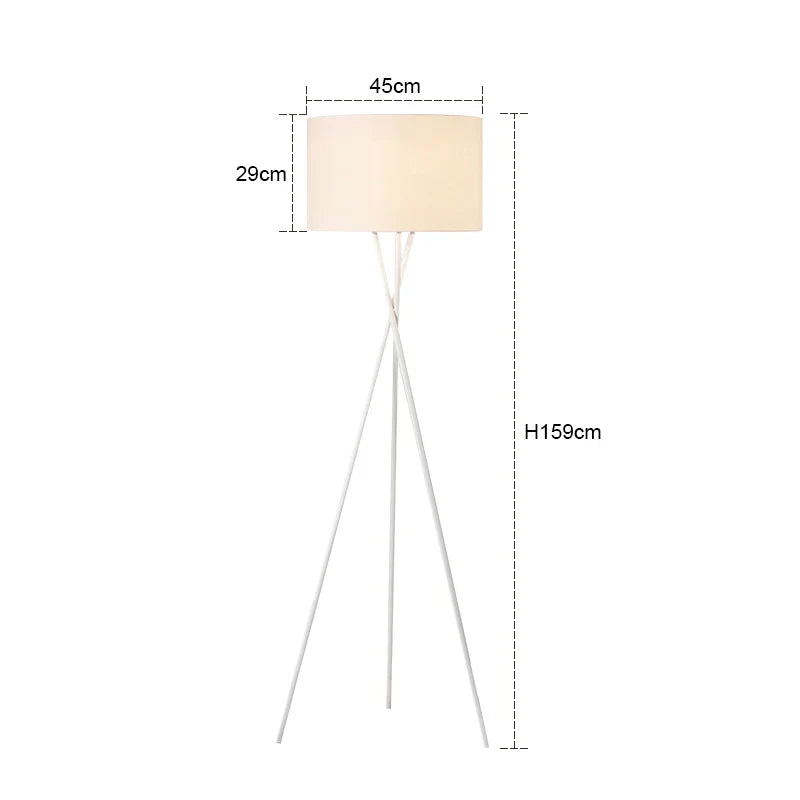 Skandinavische Stehlampe | Mit Fernbedienung | Wohnzimmer & Schlafzimmer
