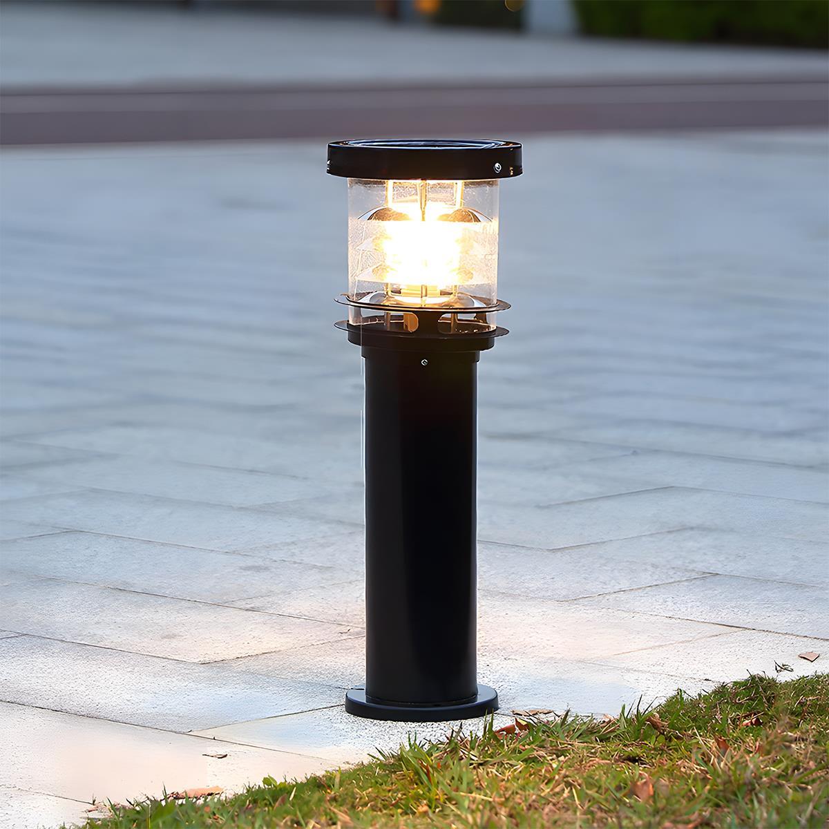 Solar-Pollerleuchte Außen | LED 3 Lichtfarben | IP65 | Garten & Wege