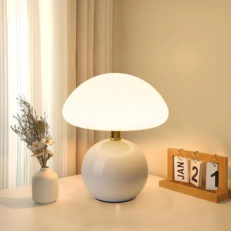 LED-Tischlampe Rund | Keramik | 3 Lichtfarben | Modern